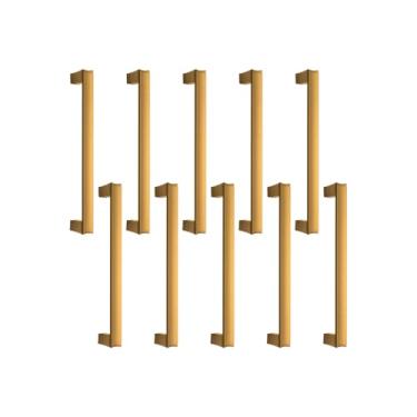 Imagem de 10 Puxador Slim Para Armário Comoda Gaveta Space 160mm (Ouro)