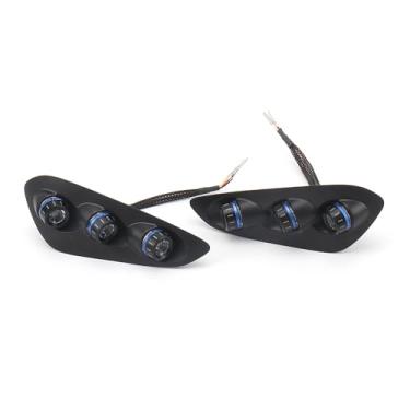 Imagem de Chaoouyue Serve para BMW S1000RR 2023 2024 2025 Luz traseira integrada de motocicleta LED luz de freio de parada (azul)