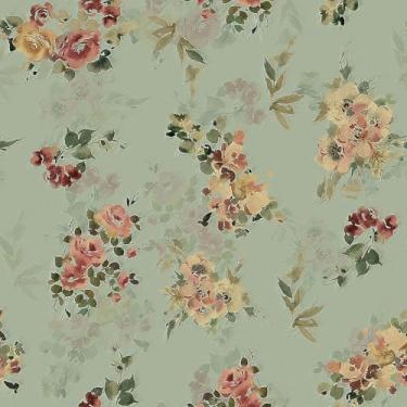 Imagem de VaryFloral Papel de parede floral verde vintage descasque e cole papel de parede de flor francesa 45 cm x 398 cm autoadesivo decorativo floral papel de parede vitoriano antigo botânico mural de parede