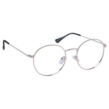 Imagem de Armação Óculos Feminina De Grau Redondo Dourado Metal Retro Tremix-Feminino