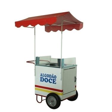 Imagem de Carrinho de algodão doce com rodas pneumática Mod 4211-Sem maquina