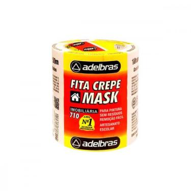 Imagem de Fita Crepe Adelbras 710 18Mm X 50Mt - Kit C/6 RL