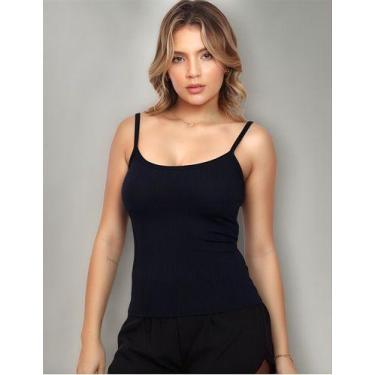 Imagem de Blusinha Alcinha Regata Fitness Canelada Básica Confortável - MC Digit