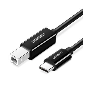 Imagem de Cabo Impressora Ugreen Usb C P/usb B Macho 1mt Us241 Preto