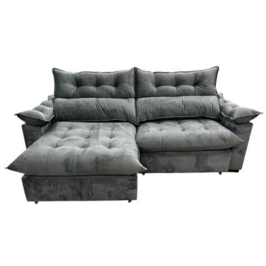 Imagem de Sofá retrátil super confort 2.50mt molas ensacadas 20cm pillow top - C