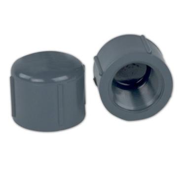 Imagem de 1-1/4" Schedule 80 Gray PVC Threaded Cap