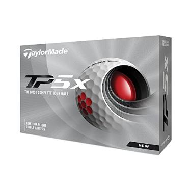 Imagem de TaylorMade Bolas de golfe Golf 2021 TP5X brancas