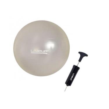 Imagem de Kit Bola Suiça 65cm Gym Ball Para Pilates Transparente Com Inflador Li