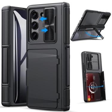Imagem de Capa para Samsung Galaxy Z Fold 5 GBEE com Suporte - Preta