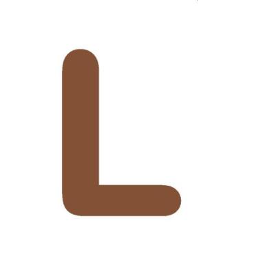 Imagem de Letras em EVA Alfabeto Marrom - 14cm - Extra Festas, L