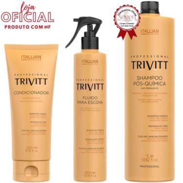 Imagem de Trivitt - Condicionador + Fluido para Escova + Shampoo 1L - Itallian H