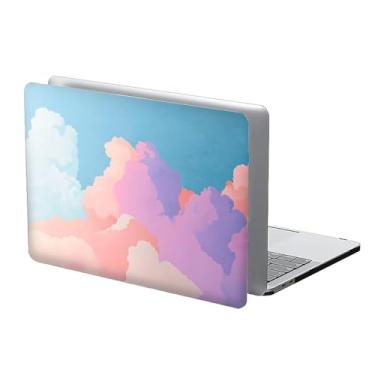 Imagem de COTAIL Capa rígida de plástico compatível com MacBook Air de 13 polegadas 2022 2021 2020 para MacBook Air de 13 polegadas, 13.3 Pro (A1706/A1708/A1989/A2159/A2289/A2338), nuvens coloridas