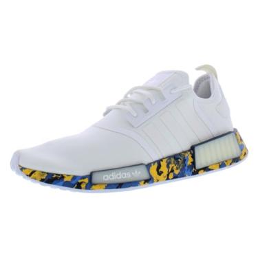 Imagem de adidas Tênis masculino NMD R1 tamanho 38, cor: branco/multicolorido, Branco/multicolorido, 38