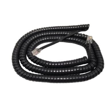 Imagem de Cabo cacheado de cinza longo de substituição VoIP Lounge para telefone IP 7902 7905 7906 7910 7911 7912 7940 7941 7960 7961 7962 7965 7970 7971 7975