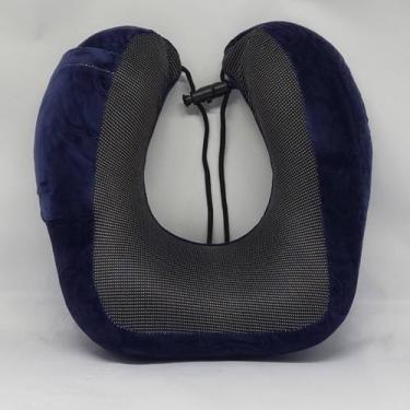 Imagem de Almofada de Pescoço para Viagem Macio Toque Aveludado - Yaay, Azul