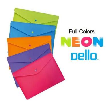 Imagem de Pasta C/ Botão Horizontal Envelope A4 Full Color - Dello, AZUL