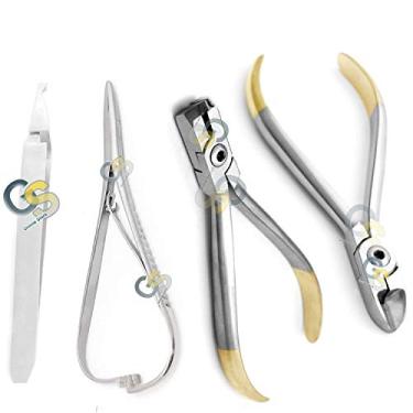 Imagem de G.S ORTHO DONTIST PLIERS ORTHO TOOL SET CORTADORES DE FIOS DISTAIS DUROS PINÇADORES DE SUPORTE