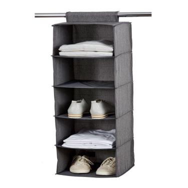 Imagem de Sapateira Guarda Roupa Armario Cabide Organizador 5 Prateleiras Multiuso Closet