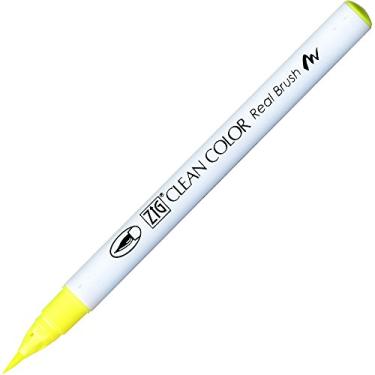 Imagem de CANETA ZIG PEN REAL BRUSH FLUORESCENT YELLOW RB 6000AT 001