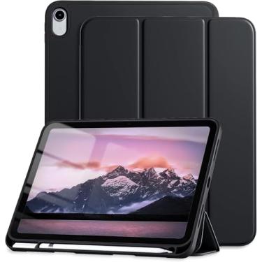 Imagem de Capa Case PREMIUM Anti Impacto com função sleep e suporte para Apple Pencil - compatível com Apple New iPad 11ª 2025 Chip A16 e iPad 10ª de 10.9 Polegadas (Preto)