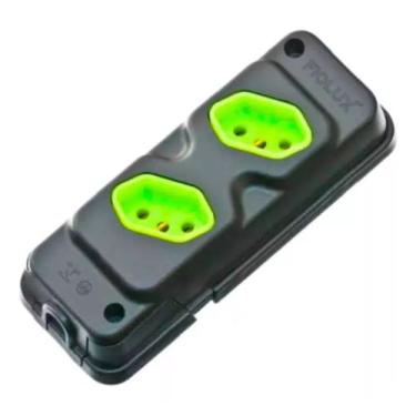 Imagem de Tomada Barra C/ 2 Tomadas Dupla Robust 20a Resistente Fiolux