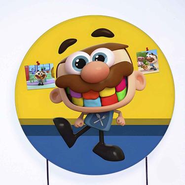 Imagem de Painel Decorativo para Festa Redondo Vesti Fácil com Elástico José Comilão - Fera Print