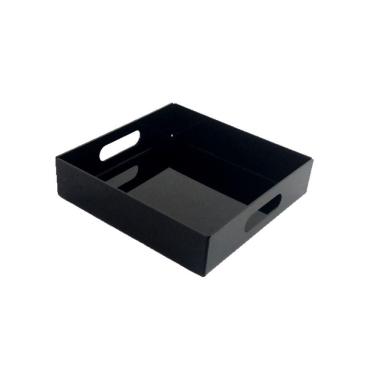 Imagem de Bandeja de acrílico preto quadrada