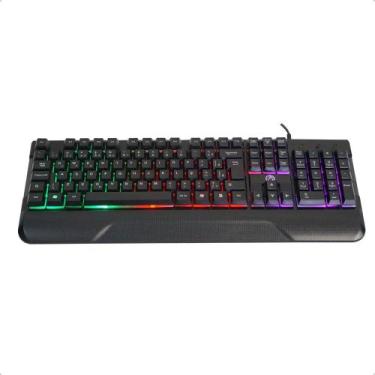 Imagem de Teclado Gamer Semi Mecanico Iluminação Rainbow Bpc-k7038 - BRAZILPC