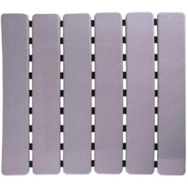 Imagem de Tapete Estrado Antiderrapante para Box Banheiro STM Plastic 53x48 (1, Cinza)