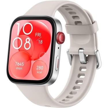 Imagem de SmartWatch HUAWEI WATCH Fit 3, AMOLED, Ultra-fino,Monitoramento de Exercícios,Gerenciamento Abrangente da Saúde, Compatível com iOS e Android, Branco