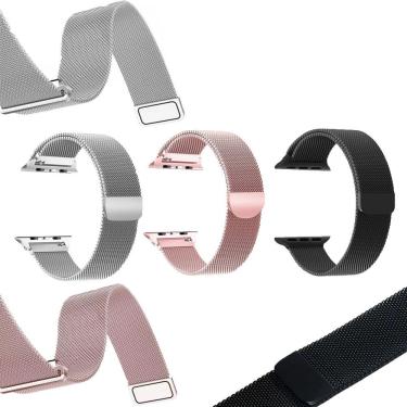 Imagem de Pulseira Magnetica Relógio Smartwatch Kit 3 Pulseiras Ima