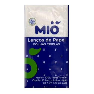 Imagem de Lenço de Papel Mió de Bolso Folhas Tripla 10 Unidades