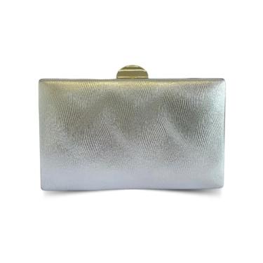 Imagem de Bolsa Clutch Carteira De Mão Festa Blogueira Festa Ostentação Rebeca (Prata)
