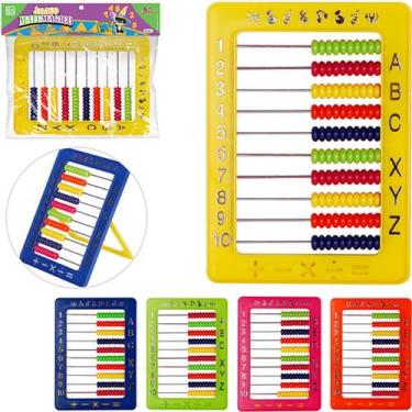 Imagem de Abaco Escolar Contandor Infantil Plástico Aprendizado - Art Brink