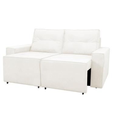 Imagem de Sofá Retrátil 2 Lugares 1,80 Confortável Polo Bege