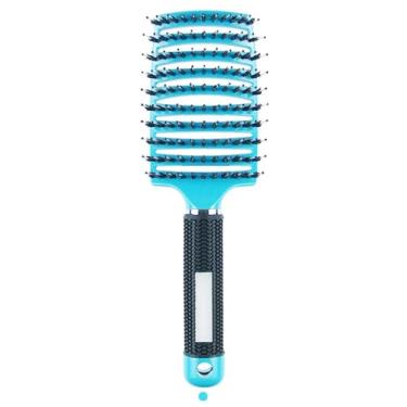 Imagem de Escova de massagem para couro cabeludo, pente de nylon, escova de cabelo molhada e cacheada, desembaraçadora, para salão de cabeleireiro feminino, ferramentas de modelagem (A16)