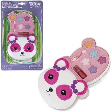 Imagem de Estojo De Maquiagem Sombra + Batom Pincel Teen Marshmallow - Fenzza