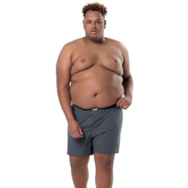 Imagem de Cueca Samba Canção Plus Size Abertura Frontal 100% Algodão Keeper 148,