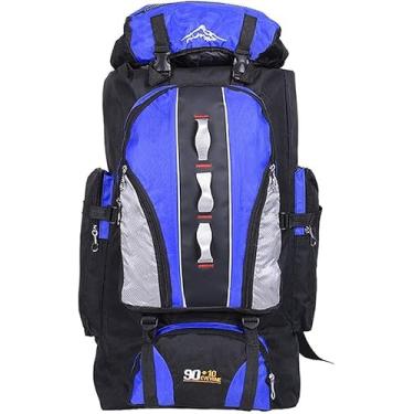 Imagem de Mochila Yuog Trekkig, Mochila De Caminhada De 90l Campig Mochila De Viagem Mochila Bagagem Bolsa De Ombro Para Esportes Ao Ar Livre Escalada Moutaieerig
