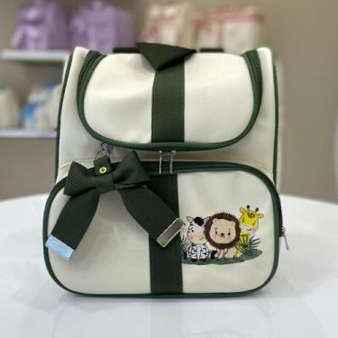 Imagem de Mochila Multiuso Maternidade Luxo Menino/Menina - FJ Baby, Verde Milit