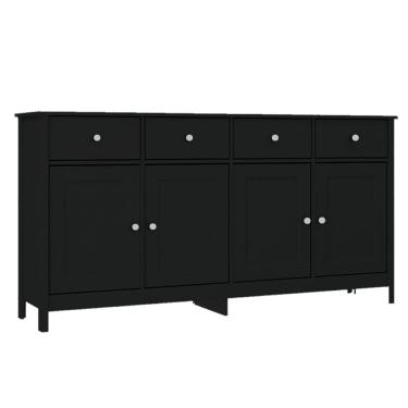 Imagem de Balcao Buffet 4 Portas 4 Gavetas 154 cm R626 Preto Dtall