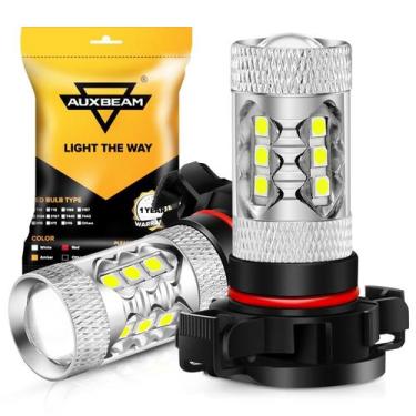 Imagem de Lâmpadas de neblina LED Auxbeam 5201/5202/9009 6500K 8000LM 12V