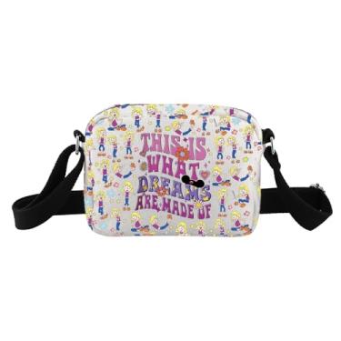 Imagem de TSOTMO Emotions Gift Cartoon Lover Merchandise This Is What Dreams Are Made Of Bolsa tiracolo Presente para fãs de desenhos animados de férias, Dreams Hb, Tendência