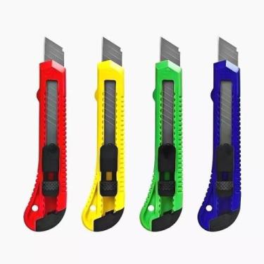 Imagem de Kit 2 Estiletes Profissional Largo 18mm Com Trava NavyPro 30028, 1 uni