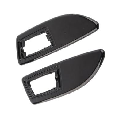 Imagem de lyrlody 2PCS Indicador Lateral REPAMENTO DE REPAMAÇÃO Indicador Lateral Surrounds Tampa DE Marcador Abs Black Fit Corsa (Preto brilhante)