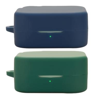 Imagem de Acddeny Capa de fone de ouvido compatível com CMF Buds 2, [suporta carregamento sem fio] [capa protetora à prova de choque] capa de silicone para fone de ouvido (azul-verde)