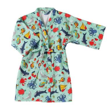 Imagem de Roupão Infantil Döhler Sea Fun Felpudo com Manga, G