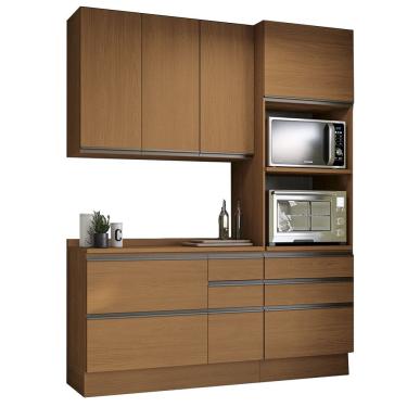 Imagem de Cozinha Modulada 4 Pecas 190 cm G750 Maxxi Canela Kappesberg