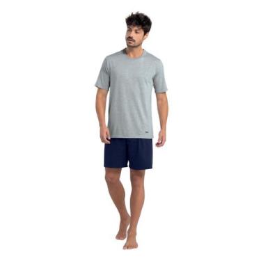 Imagem de Pijama Curto de Algodão Mash Gola Careca - MASH., Cinza claro, G