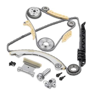 Imagem de Kit de corrente de distribuição 94201S com trilho de guia tensor roda dentada do eixo da manivela compatível com Chevy Malibu Equinox, apto para Buick LaCrosse L4 2.0L 2.2L 2.4L